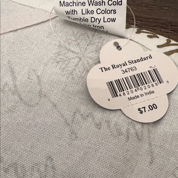 Christmas kitchen towels, Be Grateful Beige and Blue Kitchen Towels - Picture 3 of 7